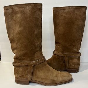 Dior Suede Harness flat boots